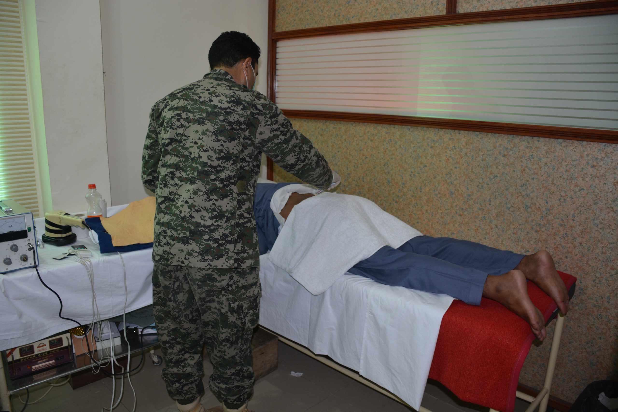 Physiotherapy treatment area