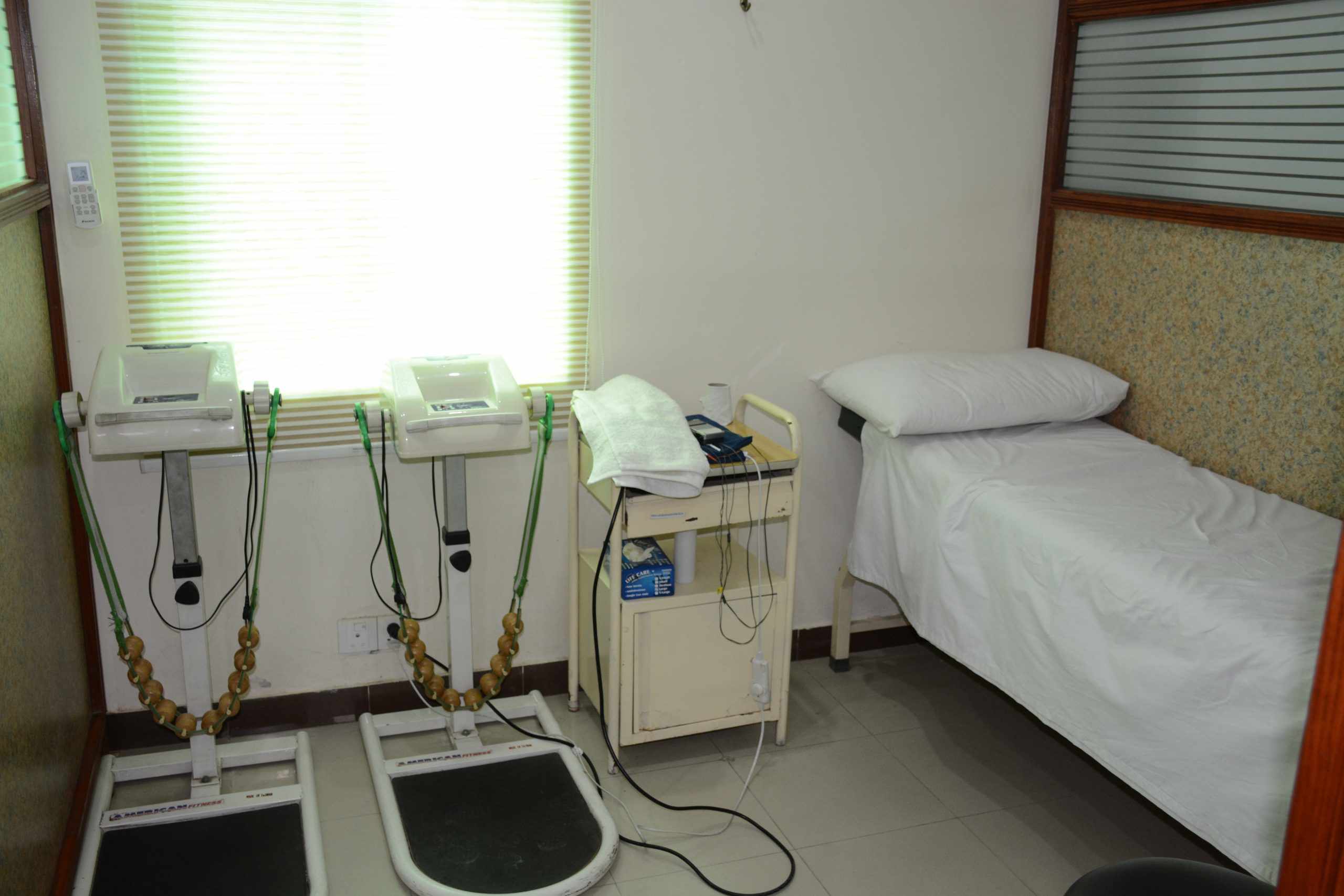Physiotherapy exercise area